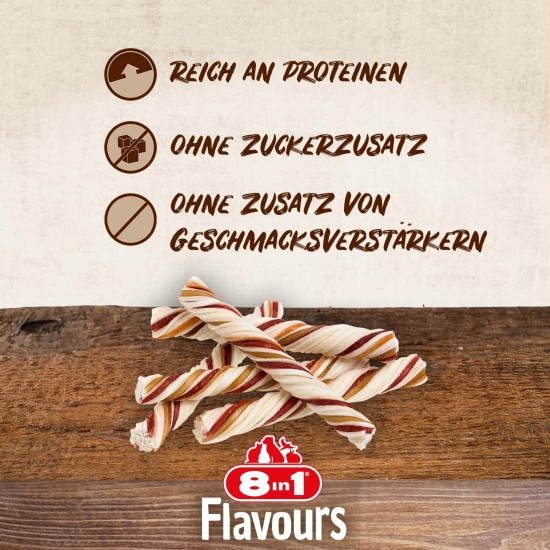 8in1 Triple Flavour Wings Kaustangen für Hunde - Kausnacks mit extra viel Fleisch, 113g Beutel (ca. 6 Stück) 8in1 Triple Flavour Wings Kaustangen für Hunde - Kausnacks mit extra viel Fleisch, 113g Beutel (ca. 6 Stück)