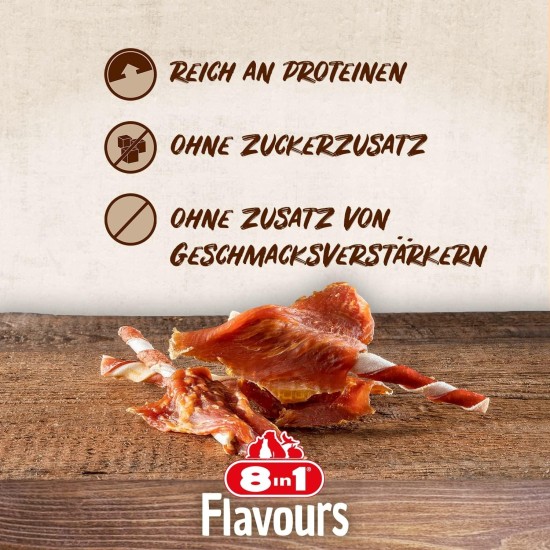 8in1 Triple Flavour Wings Kaustangen für Hunde - Kausnacks mit extra viel Fleisch, 113g Beutel (ca. 6 Stück) 8in1 Triple Flavour Wings Kaustangen für Hunde - Kausnacks mit extra viel Fleisch, 113g Beutel (ca. 6 Stück)