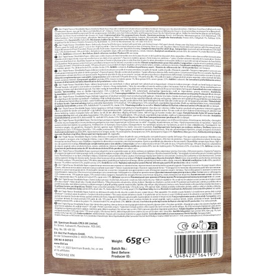 8in1 Triple Flavour Wings Kaustangen für Hunde - Kausnacks mit extra viel Fleisch, 113g Beutel (ca. 6 Stück) 8in1 Triple Flavour Wings Kaustangen für Hunde - Kausnacks mit extra viel Fleisch, 113g Beutel (ca. 6 Stück)