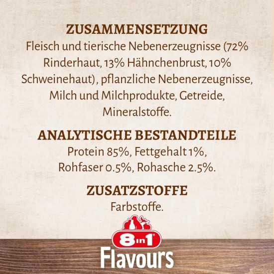 8in1 Triple Flavour Wings Kaustangen für Hunde - Kausnacks mit extra viel Fleisch, 113g Beutel (ca. 6 Stück) 8in1 Triple Flavour Wings Kaustangen für Hunde - Kausnacks mit extra viel Fleisch, 113g Beutel (ca. 6 Stück)