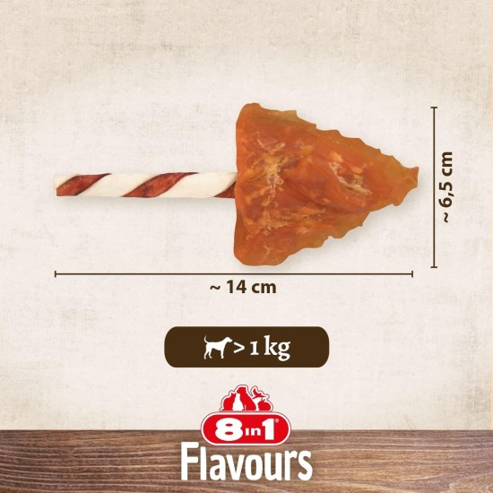 8in1 Triple Flavour Wings Kaustangen für Hunde - Kausnacks mit extra viel Fleisch, 113g Beutel (ca. 6 Stück) 8in1 Triple Flavour Wings Kaustangen für Hunde - Kausnacks mit extra viel Fleisch, 113g Beutel (ca. 6 Stück)