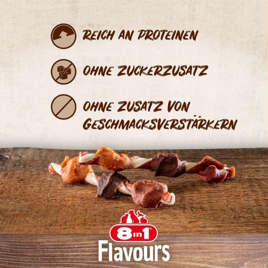 8in1 Triple Flavour Wings Kaustangen für Hunde - Kausnacks mit extra viel Fleisch, 113g Beutel (ca. 6 Stück) 8in1 Triple Flavour Wings Kaustangen für Hunde - Kausnacks mit extra viel Fleisch, 113g Beutel (ca. 6 Stück)