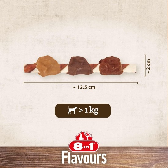 8in1 Triple Flavour Wings Kaustangen für Hunde - Kausnacks mit extra viel Fleisch, 113g Beutel (ca. 6 Stück) 8in1 Triple Flavour Wings Kaustangen für Hunde - Kausnacks mit extra viel Fleisch, 113g Beutel (ca. 6 Stück)