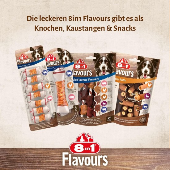8in1 Triple Flavour Wings Kaustangen für Hunde - Kausnacks mit extra viel Fleisch, 113g Beutel (ca. 6 Stück) 8in1 Triple Flavour Wings Kaustangen für Hunde - Kausnacks mit extra viel Fleisch, 113g Beutel (ca. 6 Stück)