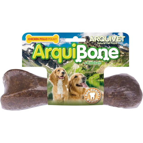 ARQUIVET - Arquibone Chicken 20 cm - 265 g - Large Bone for Dogs - Natural Dog Snack - Chew Bone - Supplementary Food for Dogs