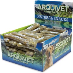 ARQUIVET 100% Natural Pressed Cow Leather Bones for Dogs 15cm Full Box of 50 4000g Natural Snacks - Treats for Dogs ARQUIVET 100% Natural Pressed Cow Leather Bones for Dogs 15cm Full Box of 50 4000g Natural Snacks - Treats for Dogs
