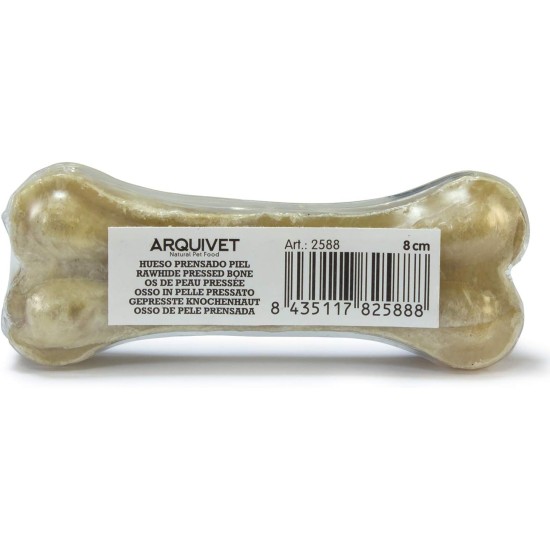 ARQUIVET 100% Natural Pressed Cow Leather Bones for Dogs 21cm Full Box 30 Pcs Retractable Natural Snack Treats Treats for Dogs ARQUIVET 100% Natural Pressed Cow Leather Bones for Dogs 21cm Full Box 30 Pcs Retractable Natural Snack Treats Treats for Dogs