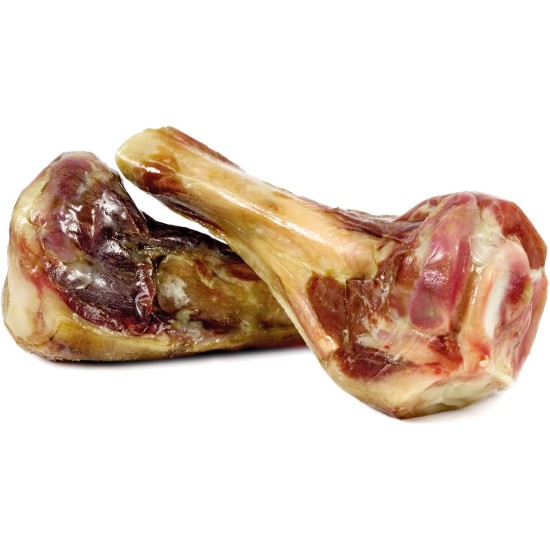 ARQUIVET Pack of 12 - 2 Half Serrano Ham Bones - Natural Snacks for Dogs of All Breeds - Prizes, Rewards - Chew Bones for Dogs ARQUIVET Pack of 12 - 2 Half Serrano Ham Bones - Natural Snacks for Dogs of All Breeds - Prizes, Rewards - Chew Bones for Dogs