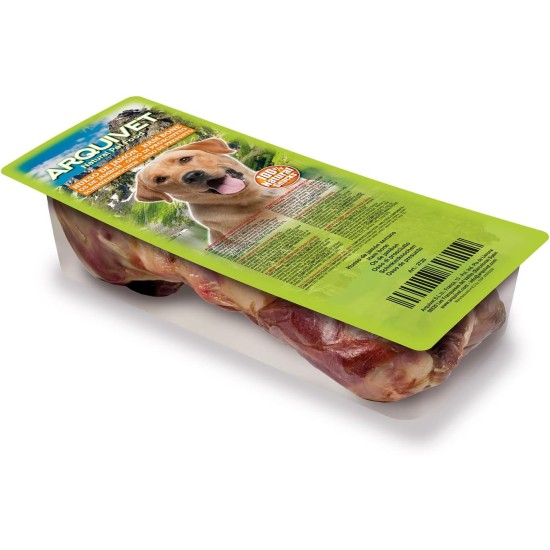 ARQUIVET Pack of 12 - 2 Half Serrano Ham Bones - Natural Snacks for Dogs of All Breeds - Prizes, Rewards - Chew Bones for Dogs ARQUIVET Pack of 12 - 2 Half Serrano Ham Bones - Natural Snacks for Dogs of All Breeds - Prizes, Rewards - Chew Bones for Dogs