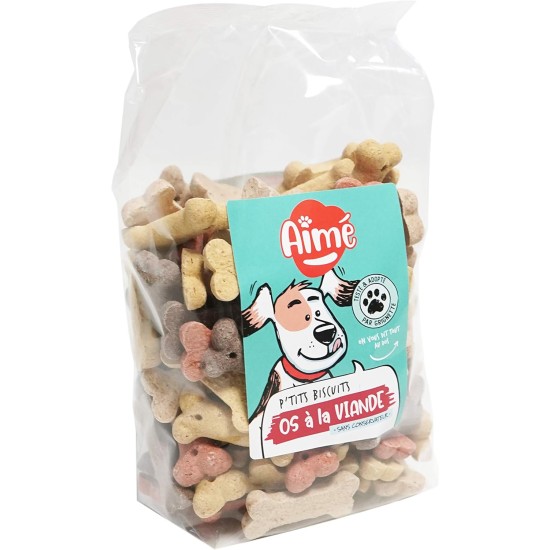 Aime Biscuits for Dogs - Crunchy Heart Treats - 500g Bag Aime Biscuits for Dogs - Crunchy Heart Treats - 500g Bag