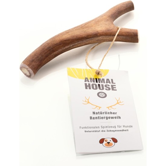 Animal House - Reindeer Antlers for Dogs - 100% Natural Chew Bone - Promotes Oral Hygiene - Strong and Durable - Available in All Sizes (M) Animal House - Reindeer Antlers for Dogs - 100% Natural Chew Bone - Promotes Oral Hygiene - Strong and Durable - Available in All Sizes (M)