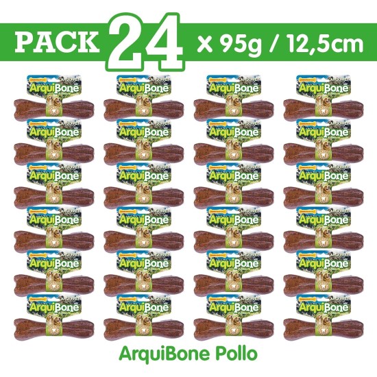 Arquivet Arquibone Beef 12.5 cm - 95 g - Large Dog Bone - Natural Snack for Dogs - Chew Bone - Supplementary Food for Dogs Arquivet Arquibone Beef 12.5 cm - 95 g - Large Dog Bone - Natural Snack for Dogs - Chew Bone - Supplementary Food for Dogs