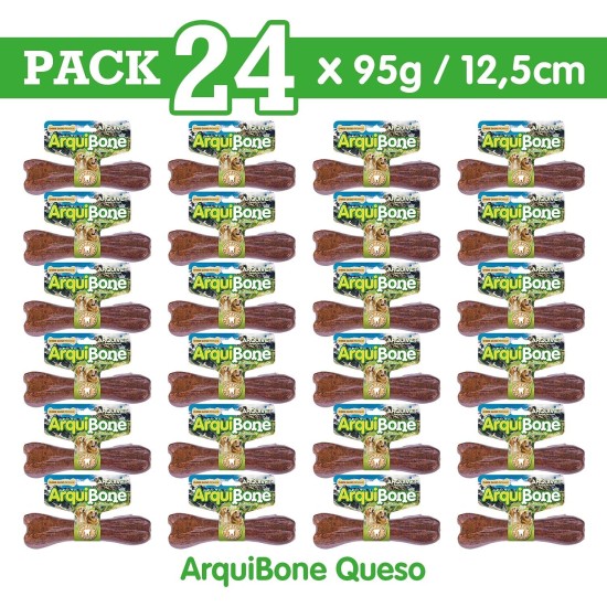 Arquivet Arquibone Beef 12.5 cm - 95 g - Large Dog Bone - Natural Snack for Dogs - Chew Bone - Supplementary Food for Dogs Arquivet Arquibone Beef 12.5 cm - 95 g - Large Dog Bone - Natural Snack for Dogs - Chew Bone - Supplementary Food for Dogs