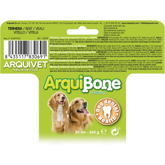 Arquivet Arquibone Chicken, 12 Pieces, 20 cm, 265 g - Bones for Dogs, Snacks, Treats, Rewards and Treats for Dogs, Made from Natural Ingredients Arquivet Arquibone Chicken, 12 Pieces, 20 cm, 265 g - Bones for Dogs, Snacks, Treats, Rewards and Treats for Dogs, Made from Natural Ingredients