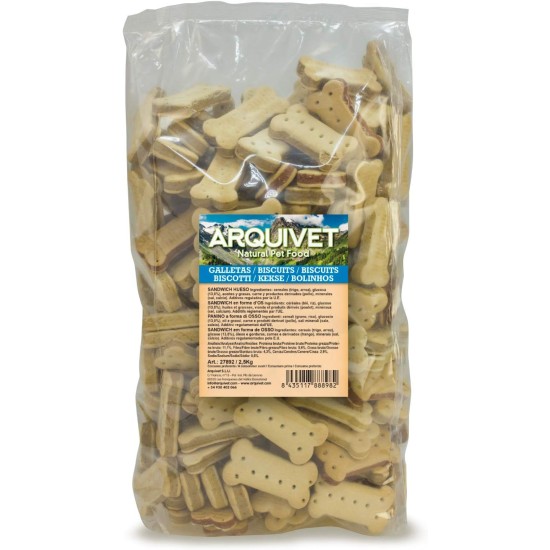 Arquivet, Biscuits, Hundekekse, Sandwich Knochen, 1 kg Arquivet, Biscuits, Hundekekse, Sandwich Knochen, 1 kg