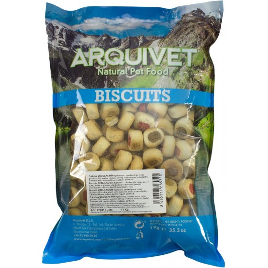 Arquivet Biscuits Pastry for Dogs Bone Marrow Mix, 1 kg (Pack of 1) Arquivet Biscuits Pastry for Dogs Bone Marrow Mix, 1 kg (Pack of 1)