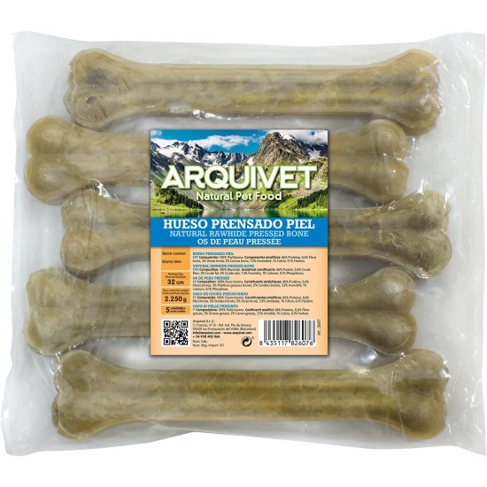 Arquivet, Bone Pressed Cowhide Leather Dog Treats Dog Treats Treats for Dogs Treats for Dogs Treats for Dogs 26.5cm Bag of 5 Arquivet, Bone Pressed Cowhide Leather Dog Treats Dog Treats Treats for Dogs Treats for Dogs Treats for Dogs 26.5cm Bag of 5