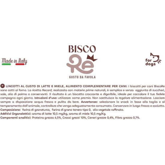 BiscoRe Biscuits for Dogs, 1 kg, Crispy and Natural Snacks, Baked, No Preservatives or Palm Oil, Lightweight, Digestible and Tasty BiscoRe Biscuits for Dogs, 1 kg, Crispy and Natural Snacks, Baked, No Preservatives or Palm Oil, Lightweight, Digestible and Tasty