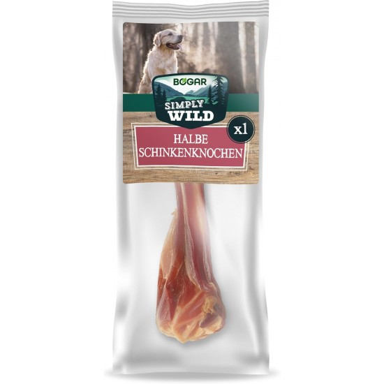 Bogar - Simply Wild - Dog Bone - Dog Food as a Supplement to Daily Diet - Half Dried Pig Bone Dog Treats - Supports Dog Care & Dental Health Bogar - Simply Wild - Dog Bone - Dog Food as a Supplement to Daily Diet - Half Dried Pig Bone Dog Treats - Supports Dog Care & Dental Health