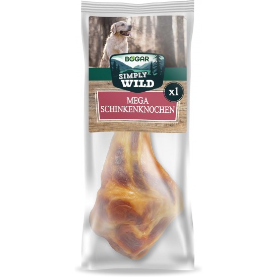 Bogar - Simply Wild - Dog Bone - Dog Food as a Supplement to Daily Diet - Half Dried Pig Bone Dog Treats - Supports Dog Care & Dental Health Bogar - Simply Wild - Dog Bone - Dog Food as a Supplement to Daily Diet - Half Dried Pig Bone Dog Treats - Supports Dog Care & Dental Health