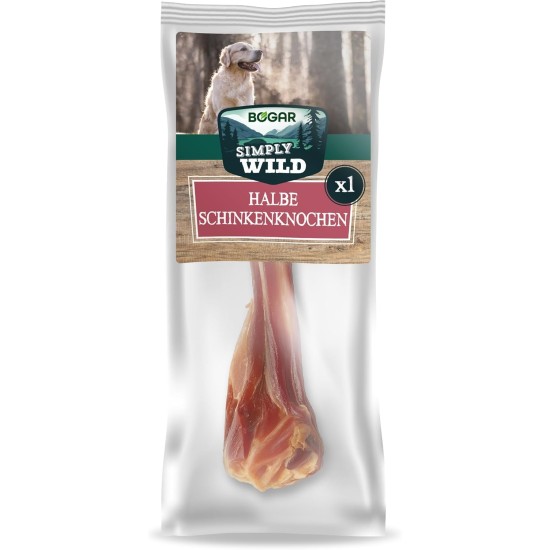 Bogar - Simply Wild - Dog Bone - Dog Food as a Supplement to Daily Diet - Half Dried Pig Bone Dog Treats - Supports Dog Care & Dental Health Bogar - Simply Wild - Dog Bone - Dog Food as a Supplement to Daily Diet - Half Dried Pig Bone Dog Treats - Supports Dog Care & Dental Health