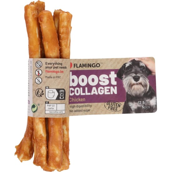 Boost Chopsticks with Collagen and Chicken 12.5 cm Pack of 5 Boost Chopsticks with Collagen and Chicken 12.5 cm Pack of 5