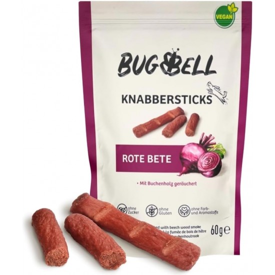BugBell Soft Dog Treats with Beetroot 60 g, Dog Snack, Dog Treats, Hypoallergenic, Vegan, No Sugar, with High-Quality Raw Materials BugBell Soft Dog Treats with Beetroot 60 g, Dog Snack, Dog Treats, Hypoallergenic, Vegan, No Sugar, with High-Quality Raw Materials