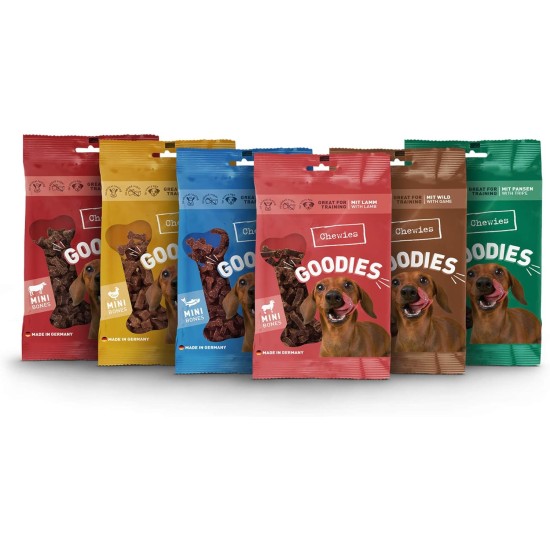 Chewies Dog Treat, Small Bone Training Treats for Dogs - Beef, Rumen, Poultry, Lamb, Salmon - Sugar Free Dog Treats Chewies Dog Treat, Small Bone Training Treats for Dogs - Beef, Rumen, Poultry, Lamb, Salmon - Sugar Free Dog Treats