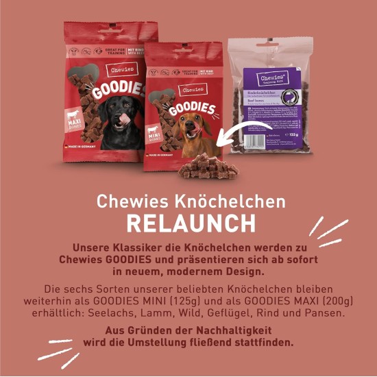 Chewies Dog Treat, Small Bone Training Treats for Dogs - Beef, Rumen, Poultry, Lamb, Salmon - Sugar Free Dog Treats Chewies Dog Treat, Small Bone Training Treats for Dogs - Beef, Rumen, Poultry, Lamb, Salmon - Sugar Free Dog Treats
