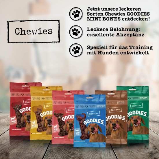 Chewies Dog Treat, Small Bone Training Treats for Dogs - Beef, Rumen, Poultry, Lamb, Salmon - Sugar Free Dog Treats Chewies Dog Treat, Small Bone Training Treats for Dogs - Beef, Rumen, Poultry, Lamb, Salmon - Sugar Free Dog Treats