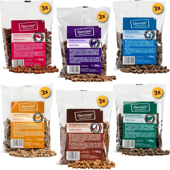 Chewies Dog Treat, Small Bone Training Treats for Dogs - Beef, Rumen, Poultry, Lamb, Salmon - Sugar Free Dog Treats Chewies Dog Treat, Small Bone Training Treats for Dogs - Beef, Rumen, Poultry, Lamb, Salmon - Sugar Free Dog Treats