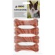 Croci King Bone Bacon Flavoured Dog Bone Chew Reward Snack for Dogs Made of Natural Cowhide Leather Teeth Cleaning Toothsticks 10cm - Pack of 4 Croci King Bone Bacon Flavoured Dog Bone Chew Reward Snack for Dogs Made of Natural Cowhide Leather Teeth Cleaning Toothsticks 10cm - Pack of 4