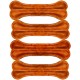 Croci King Bone Bacon Flavoured Dog Bone Chew Reward Snack for Dogs Made of Natural Cowhide Leather Teeth Cleaning Toothsticks 10cm - Pack of 4 Croci King Bone Bacon Flavoured Dog Bone Chew Reward Snack for Dogs Made of Natural Cowhide Leather Teeth Cleaning Toothsticks 10cm - Pack of 4