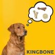Croci King Bone Bacon Flavoured Dog Bone Chew Reward Snack for Dogs Made of Natural Cowhide Leather Teeth Cleaning Toothsticks 10cm - Pack of 4 Croci King Bone Bacon Flavoured Dog Bone Chew Reward Snack for Dogs Made of Natural Cowhide Leather Teeth Cleaning Toothsticks 10cm - Pack of 4