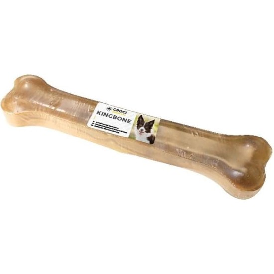 Croci King Bone Loose Dog Bone Chew Reward Snack Natural Cowhide Leather Dental Stick Teeth Cleaning Dental Stick 13cm - 60g Croci King Bone Loose Dog Bone Chew Reward Snack Natural Cowhide Leather Dental Stick Teeth Cleaning Dental Stick 13cm - 60g
