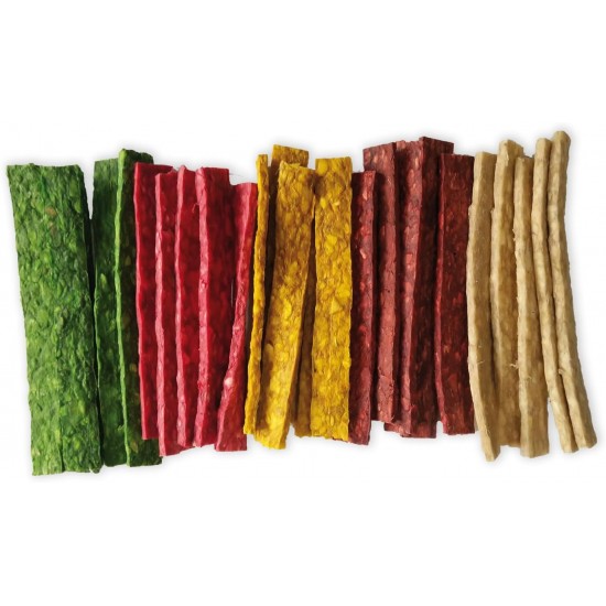 Croci King Bone Munchy Bone Bars for Dogs, Premium Chew Snacks for Dogs Made of Natural Cowhide Leather, Teeth Cleaning, 12.5 cm, Pack of 25 Croci King Bone Munchy Bone Bars for Dogs, Premium Chew Snacks for Dogs Made of Natural Cowhide Leather, Teeth Cleaning, 12.5 cm, Pack of 25