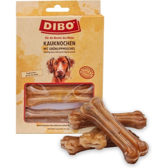 DIBO Chew Bone with Green-Lipped Mussel 120 g (4 Pieces x 30-35 g) The Healthy Chew Snack for Your Loved Ones. Good for Teeth and Gums. No Additives DIBO Chew Bone with Green-Lipped Mussel 120 g (4 Pieces x 30-35 g) The Healthy Chew Snack for Your Loved Ones. Good for Teeth and Gums. No Additives