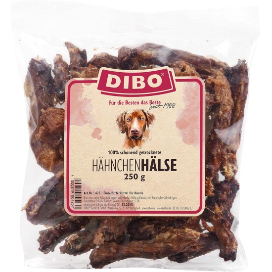 DIBO Hähnchenhälse, 250g-Beutel, der kleine Naturkau-Snack oder Leckerli für Zwischendurch, Hundefutter, Qualitätskauartikel ohne Chemie von DIBO DIBO Hähnchenhälse, 250g-Beutel, der kleine Naturkau-Snack oder Leckerli für Zwischendurch, Hundefutter, Qualitätskauartikel ohne Chemie von DIBO