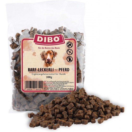 Dibo Barf Treats, 200 g Horse, Wild, Ostrich, Lamb, Duck Dog Snack, Small and Practical Training Dog Treats, Sugar-Free, Healthy and Delicious (Lamb) Dibo Barf Treats, 200 g Horse, Wild, Ostrich, Lamb, Duck Dog Snack, Small and Practical Training Dog Treats, Sugar-Free, Healthy and Delicious (Lamb)