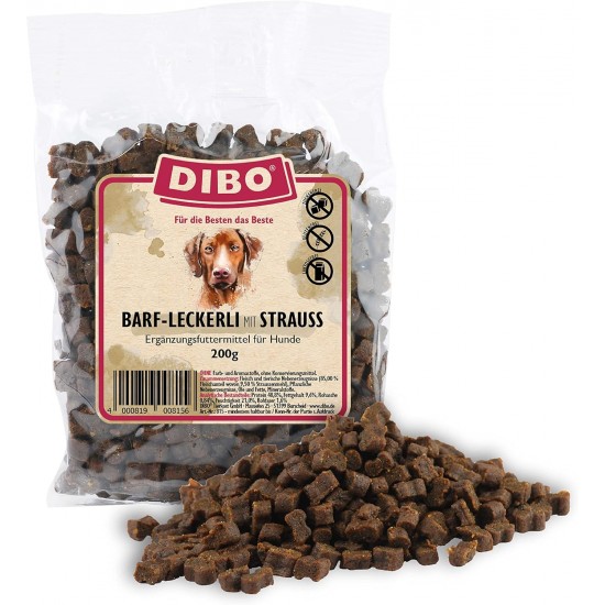 Dibo Barf Treats, 200 g Horse, Wild, Ostrich, Lamb, Duck Dog Snack, Small and Practical Training Dog Treats, Sugar-Free, Healthy and Delicious (Lamb) Dibo Barf Treats, 200 g Horse, Wild, Ostrich, Lamb, Duck Dog Snack, Small and Practical Training Dog Treats, Sugar-Free, Healthy and Delicious (Lamb)