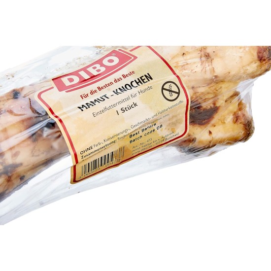 Dibo Mammoth Bones, approx. 40 cm, 1 piece large natural chew snack or treat for between meals, dog food, quality chewing item without chemicals from Dibo Dibo Mammoth Bones, approx. 40 cm, 1 piece large natural chew snack or treat for between meals, dog food, quality chewing item without chemicals from Dibo