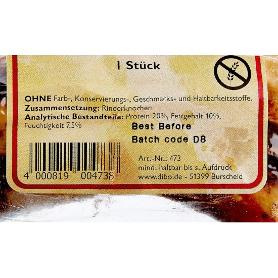Dibo Mammoth Bones, approx. 40 cm, 1 piece large natural chew snack or treat for between meals, dog food, quality chewing item without chemicals from Dibo Dibo Mammoth Bones, approx. 40 cm, 1 piece large natural chew snack or treat for between meals, dog food, quality chewing item without chemicals from Dibo