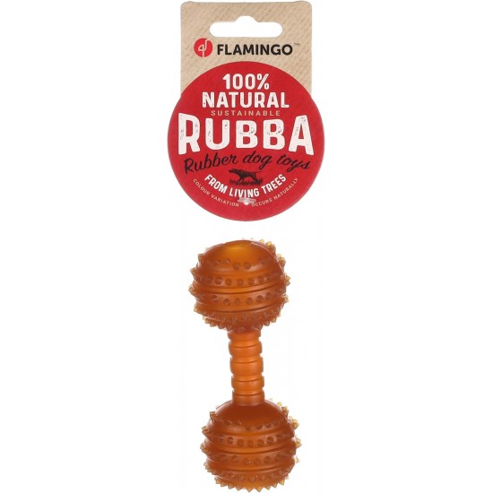 Flamingo Rubba Bone Dog Toy - Brown, Made of Natural Rubber, Robust and Safe, 18 x 6.5 x 4.5 cm, Ideal for Labrador, Border Collie, Australian Shepherd, Golden Retriever etc. Flamingo Rubba Bone Dog Toy - Brown, Made of Natural Rubber, Robust and Safe, 18 x 6.5 x 4.5 cm, Ideal for Labrador, Border Collie, Australian Shepherd, Golden Retriever etc.