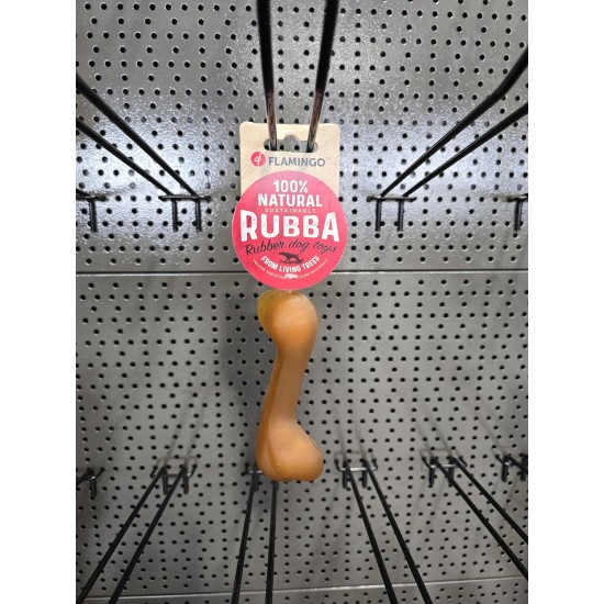 Flamingo Rubba Bone Dog Toy - Brown, Made of Natural Rubber, Robust and Safe, 18 x 6.5 x 4.5 cm, Ideal for Labrador, Border Collie, Australian Shepherd, Golden Retriever etc. Flamingo Rubba Bone Dog Toy - Brown, Made of Natural Rubber, Robust and Safe, 18 x 6.5 x 4.5 cm, Ideal for Labrador, Border Collie, Australian Shepherd, Golden Retriever etc.