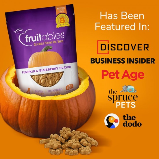 Fruitables Pumpkin & Apple Crunchy Dog Treats 1-7 oz Pouch Fruitables Pumpkin & Apple Crunchy Dog Treats 1-7 oz Pouch