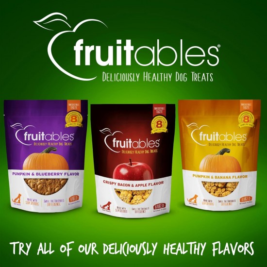 Fruitables Pumpkin & Apple Crunchy Dog Treats 1-7 oz Pouch Fruitables Pumpkin & Apple Crunchy Dog Treats 1-7 oz Pouch