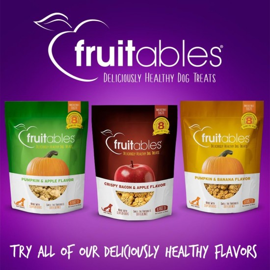 Fruitables Pumpkin & Apple Crunchy Dog Treats 1-7 oz Pouch Fruitables Pumpkin & Apple Crunchy Dog Treats 1-7 oz Pouch