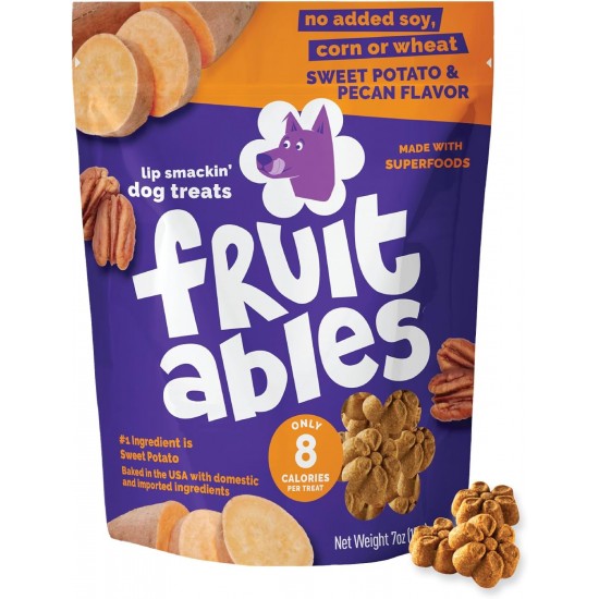 Fruitables Pumpkin & Apple Crunchy Dog Treats 1-7 oz Pouch Fruitables Pumpkin & Apple Crunchy Dog Treats 1-7 oz Pouch