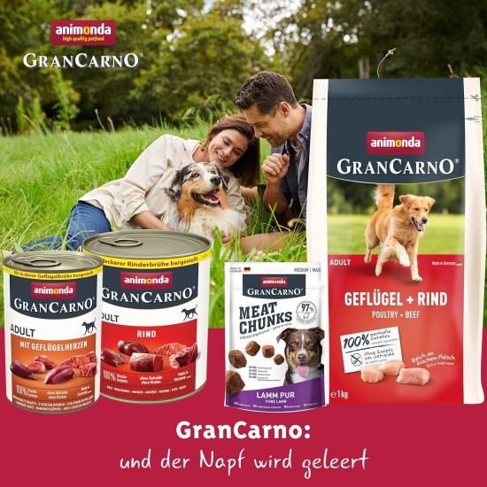 Grancarno Meat Chunks Ente pur (60g), purer Fleisch Premium Hundesnack von animonda für kleine Erwachsene Hunde, getreidefreie Hundeleckerlis für ausgewachsene Hunde Grancarno Meat Chunks Ente pur (60g), purer Fleisch Premium Hundesnack von animonda für kleine Erwachsene Hunde, getreidefreie Hundeleckerlis für ausgewachsene Hunde