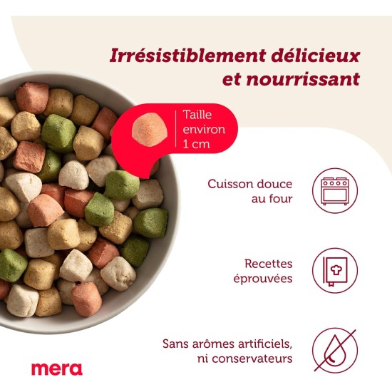MERA Bakery Gourmet Happen (1kg), Hundeleckerli für Training oder als Snack, Leckereien für Hunde aus natürlichen Zutaten, schonend gebackene Hundekekse MERA Bakery Gourmet Happen (1kg), Hundeleckerli für Training oder als Snack, Leckereien für Hunde aus natürlichen Zutaten, schonend gebackene Hundekekse